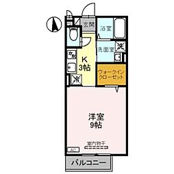 JUMEIRAH　C 2階1Kの間取り