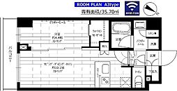 ステージグランデときわ台アジールコート 6階1LDKの間取り