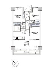 クラシアム神奈川台場 3LDKの間取図画像