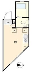 グランメゾン森下 5階ワンルームの間取り