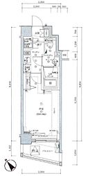 スパシエグランス学芸大学 1Kの間取図画像