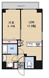 リッジ王子神谷 11階1LDKの間取り