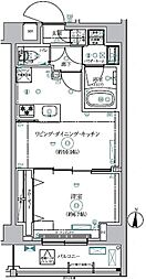 リルシア森下2 1LDKの間取図画像