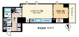 アトラス秋葉原カルモード 1LDKの間取図画像