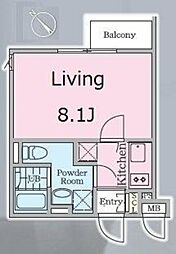 ＰＡＳＥＯ西新宿五丁目II 3階1Kの間取り