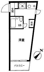 TOPお花茶屋NO3 ワンルームの間取図画像