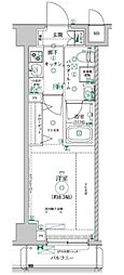 レアライズ清澄白河 3階1Kの間取り