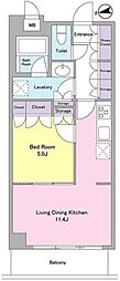 CITYCURRENT代官山 1LDKの間取図画像