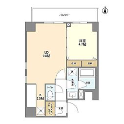 L・BASE押上South 1LDKの間取図画像