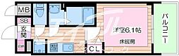 ファステート蒲生公園アペルザ 1Kの間取図画像
