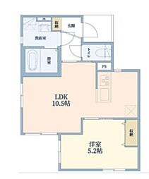 （仮称）杉並区阿佐谷北新築マンション 2階1LDKの間取り