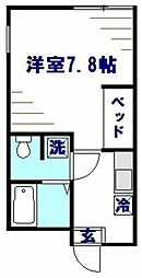 ラビエンタ 1Kの間取図画像