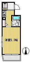 ルミエール 1Kの間取図画像