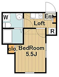 マイスペース古淵 1階1Kの間取り