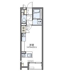 レオネクストノール長津田 ワンルームの間取図画像