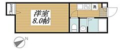 パステル 1Kの間取図画像