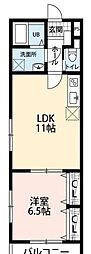 FIELD1 1LDKの間取図画像