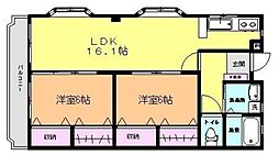 マンション東 2階