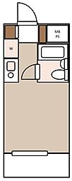 ライオンズマンション吉野町第8 ワンルームの間取図画像