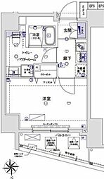 ルクシェール東向島 1Kの間取図画像