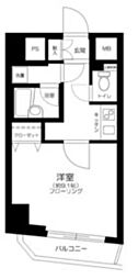 レガリアタワーレジデンス 1Kの間取図画像