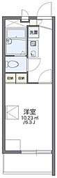 レオパレスサンライズ 2階1Kの間取り