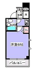 エスケーガーデン 1Kの間取図画像