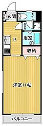 ステーションプラザ3 1Kの間取図画像