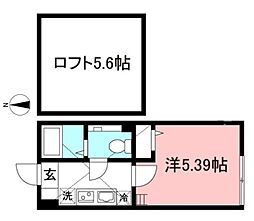 アザーレ・クオン中野島 1Kの間取図画像