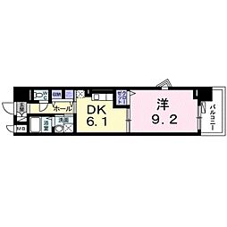 ステラ・ランド 1DKの間取図画像