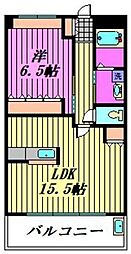 ロイヤルヒルズKoizumi 1LDKの間取図画像
