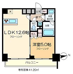 カスタリア門前仲町2 1LDKの間取図画像