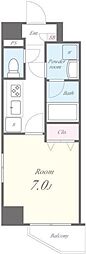 クレシェンテ梅月 1Kの間取図画像