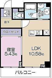 TOKIO下落合 4階1LDKの間取り