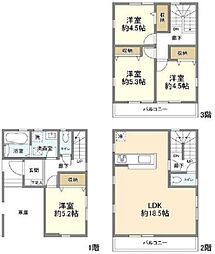 Kolet川口辻#02 1階4LDKの間取り