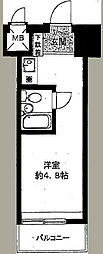 ダイアパレス亀戸 ワンルームの間取図画像