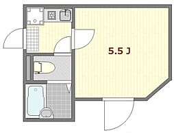 北総鉄道 新柴又駅 徒歩2分の賃貸アパート 2階1Kの間取り