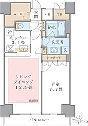Brilliaist東雲キャナルコート 1LDKの間取図画像