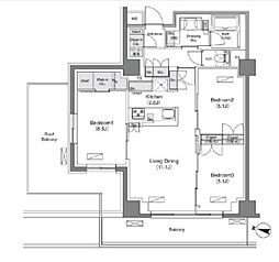 ソライエアイル練馬北町 3LDKの間取図画像