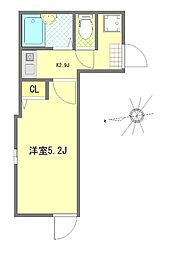 ＡＬＢＡ亀有 1階1Kの間取り