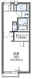 レオネクストサンシティー3 1Kの間取図画像