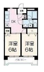 Lively池袋 2DKの間取図画像
