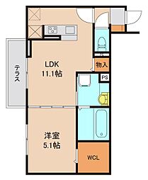 間取図画像 1LDK