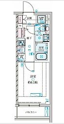 GENOVIA 南鳩ヶ谷 1Kの間取図画像