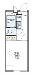 レオパレスアゼリア 1Kの間取図画像