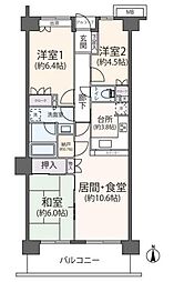 大和中央パーク・ホームズ 3LDKの間取図画像