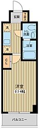 プロスペクト門前仲町 1Kの間取図画像