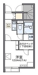 レオネクスト山茶花 1Kの間取図画像