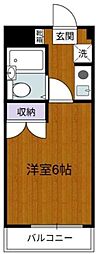 ストーンハイム 1Kの間取図画像