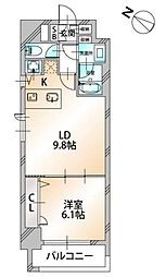 KDX千葉中央レジデンス 1LDKの間取図画像